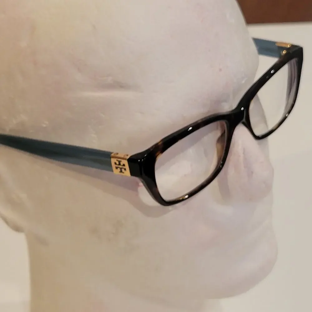 Tory Burch TY2049 1359 Eyeglasses Tortoise Blue Full Rim Frames 51-17-135